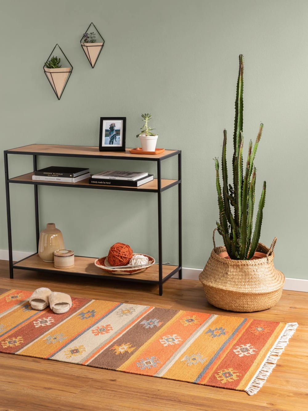 Handgewebter Kelim multicolor 80x200 - Maisons Du Monde