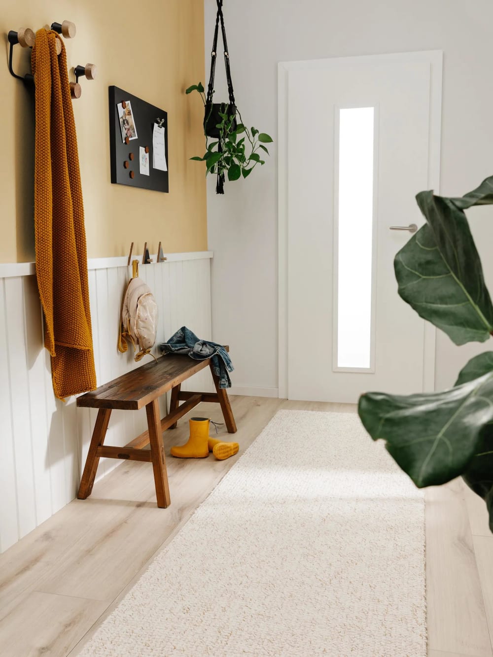 Tapis lavable crème 80x240 — vue 3