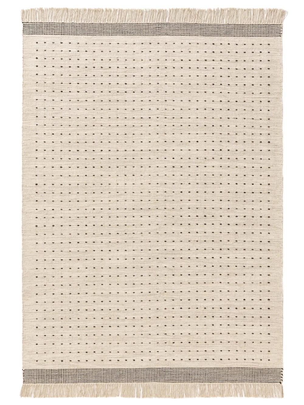 tapis de laine noir & - 160x230