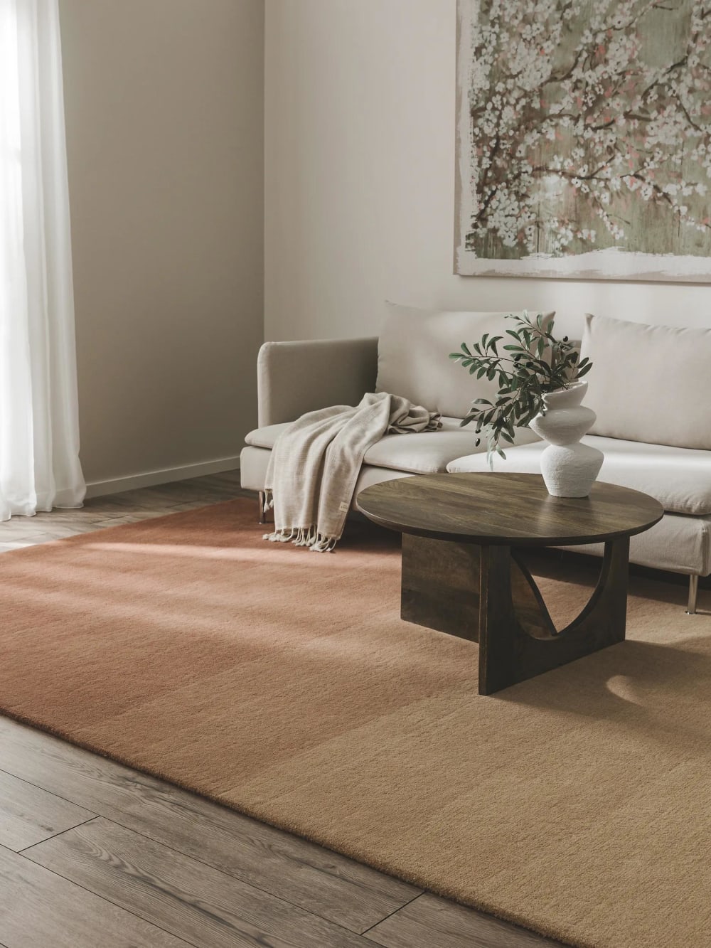 Tapis de laine terracotta 120x170 — vue 3