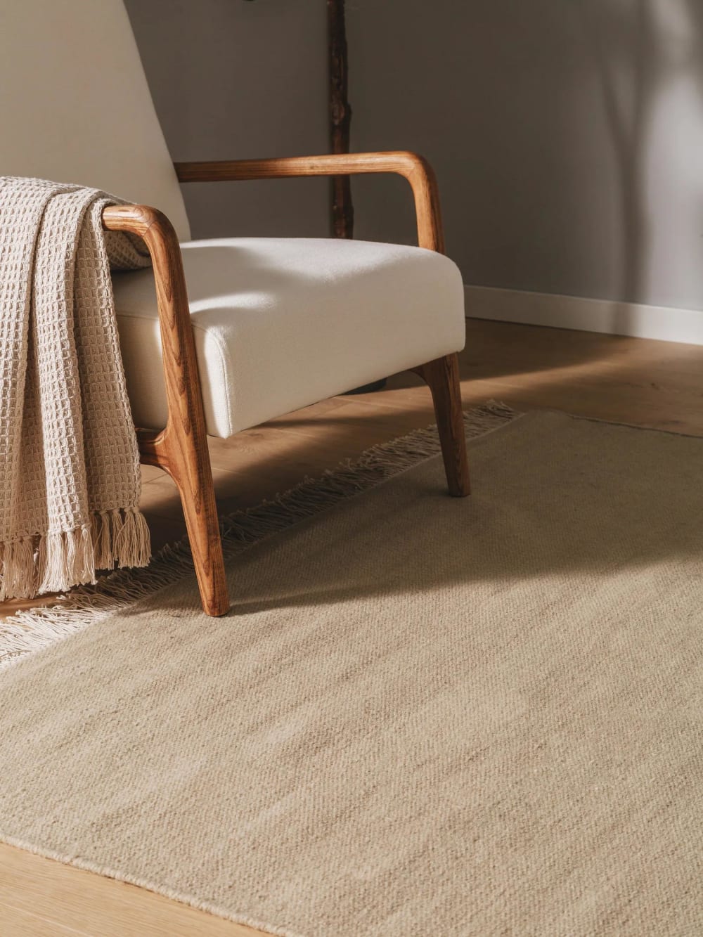 Tapis de laine beige 60x100 — vue 4