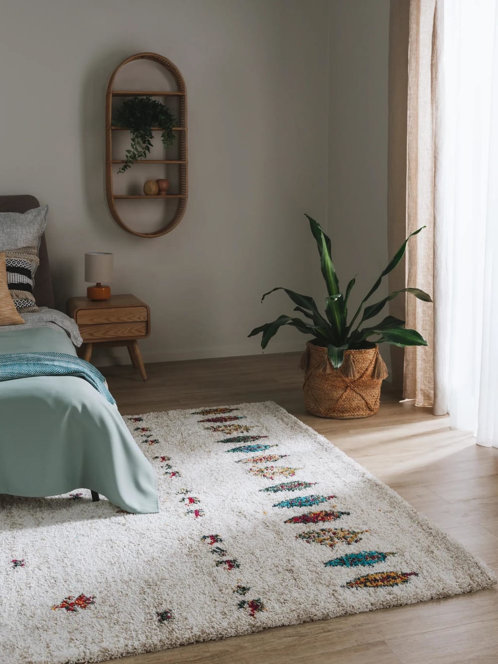 Hochflorteppich beige 80x150 - Maisons Du Monde
