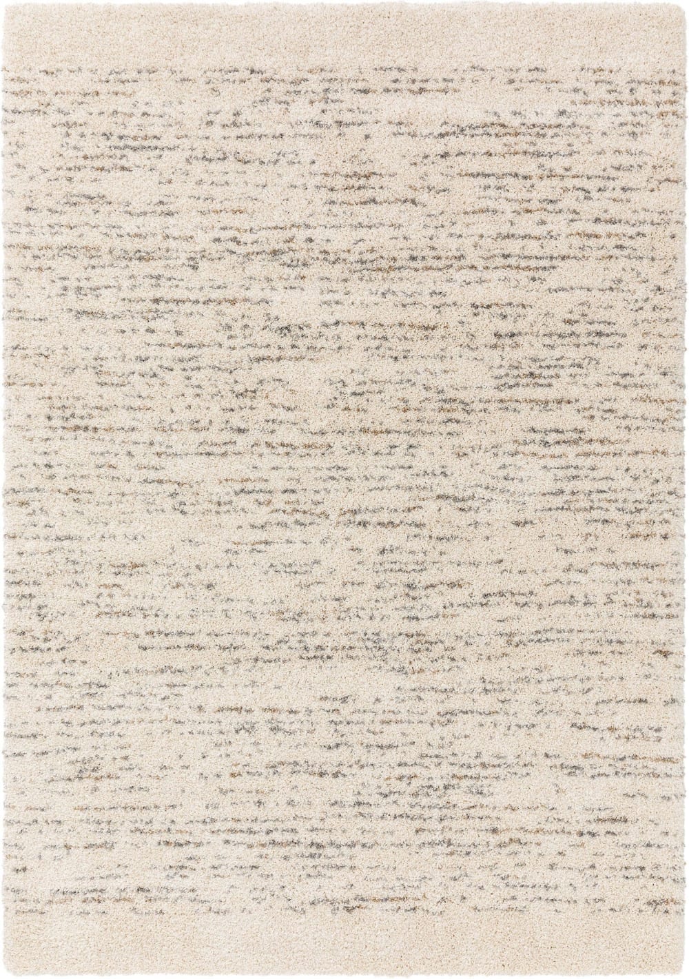 Tapis à poils longs crème/beige 80x150