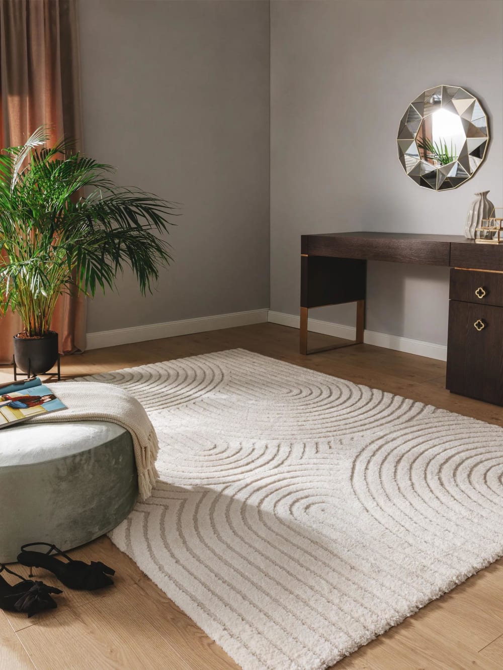 Tapis crème/beige 140x200