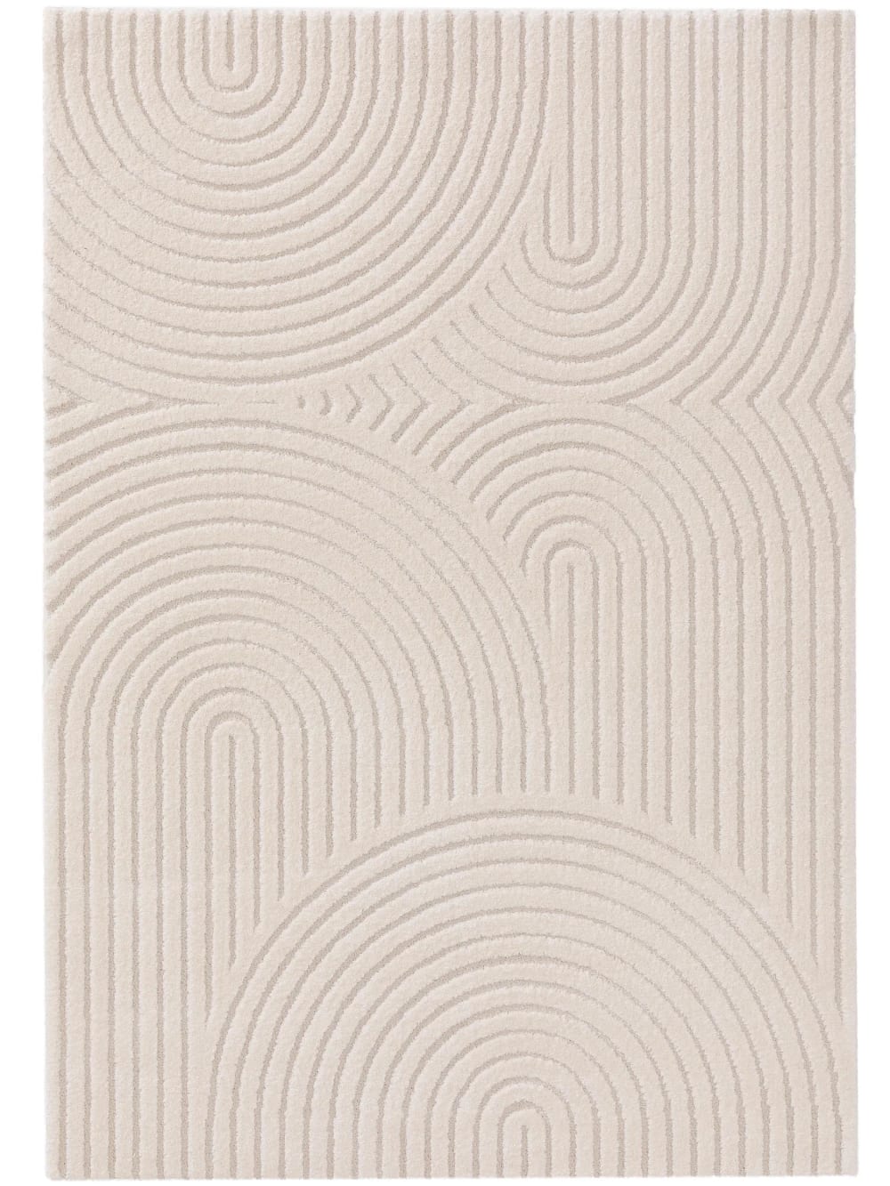 Benuta Teppich cream/beige 160x230 style modern - Pvc - Polyvinlychlorid