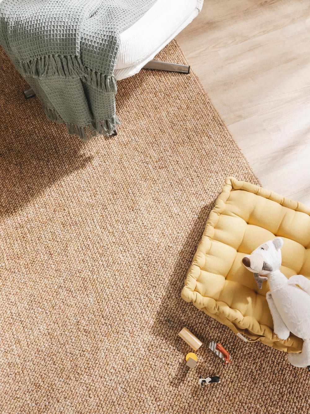 Tapis lavable marron clair 160x230 — vue 4