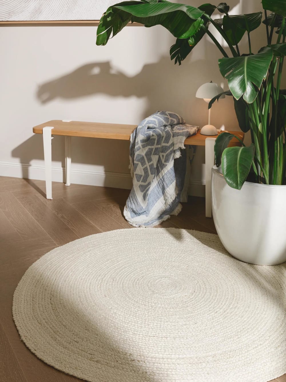 Tapis de jute ivory 115 round — vue 3