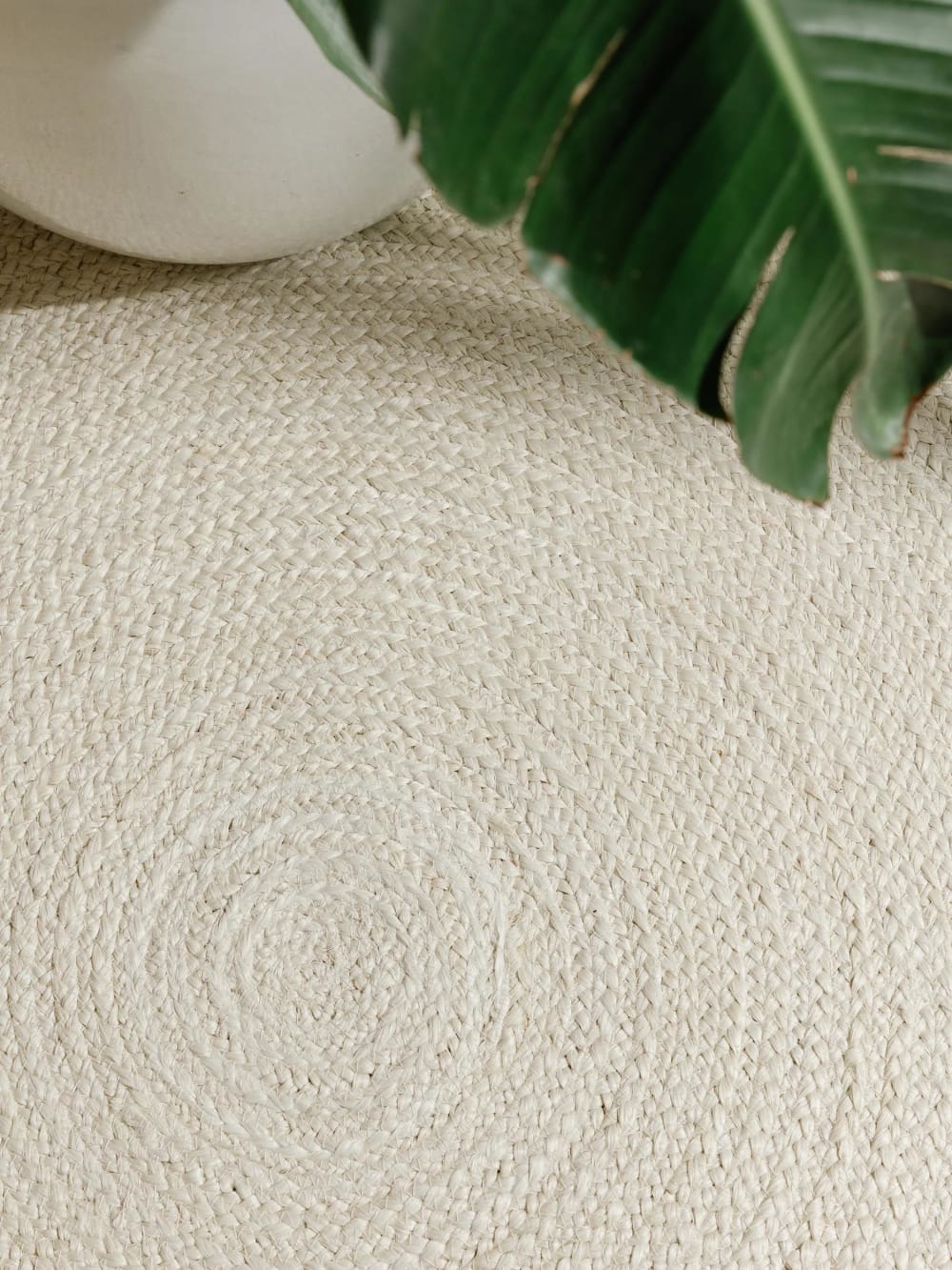 Tapis de jute ivory 115 round — vue 4
