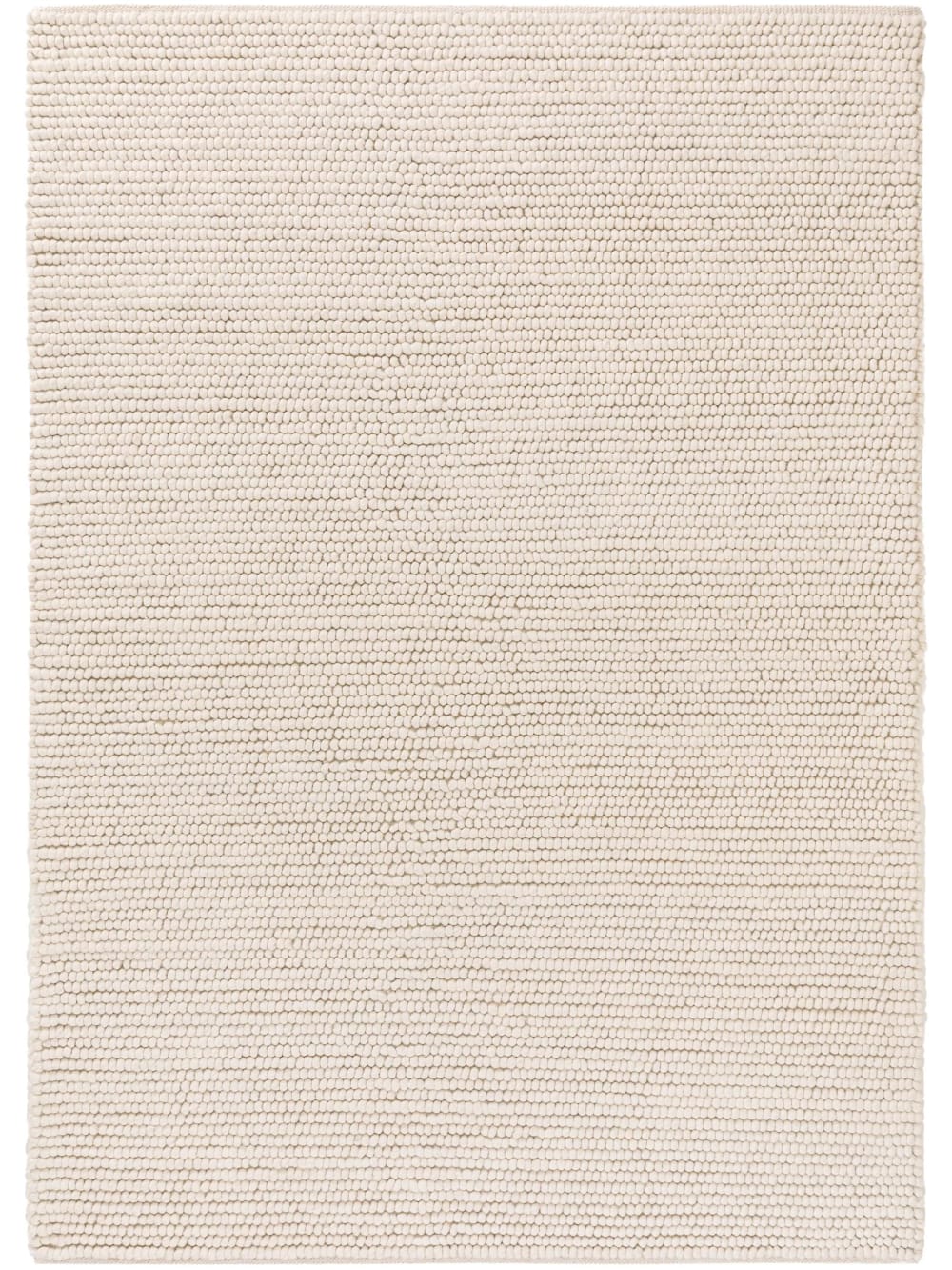 Tapis de laine crème