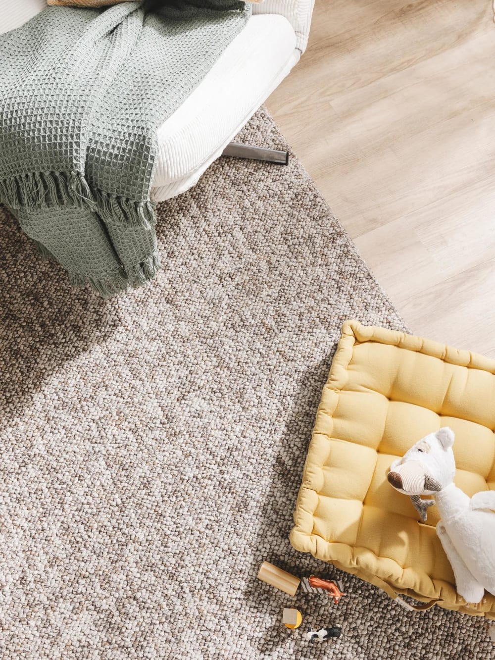Tapis lavable taupe 160x230 — vue 4