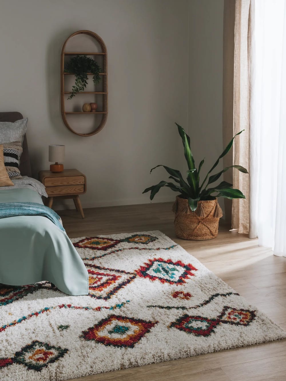 Hochflorteppich beige 120x170 - Maisons Du Monde
