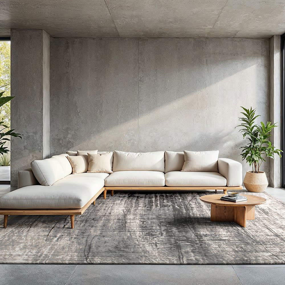 GRIFF - Teppich waschbar In-/Outdoor Grau 200x280 - Maisons Du