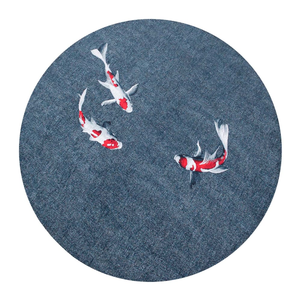Teppich waschbar In-/Outdoor Blau 240x240 - Maisons Du Monde
