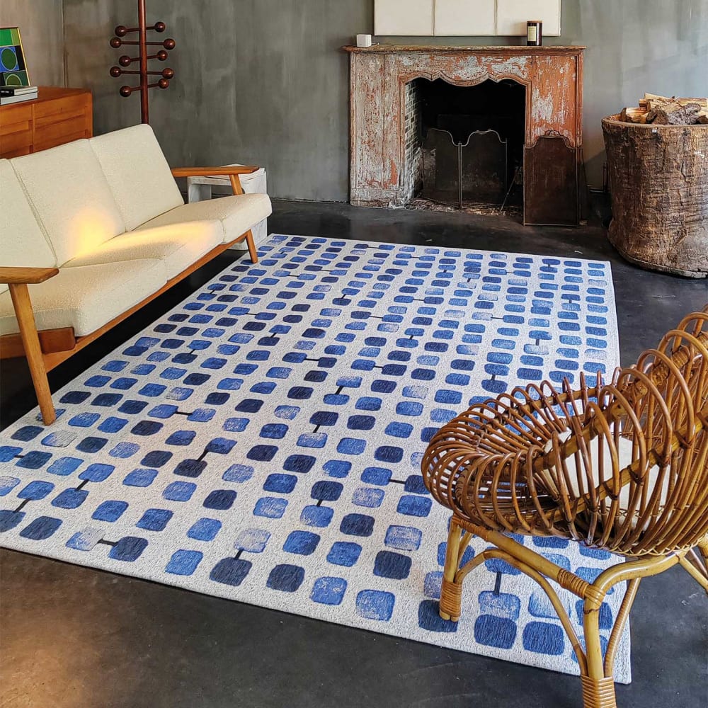 COBBLESTONE - Teppich Blau 200x280 - Maisons Du Monde