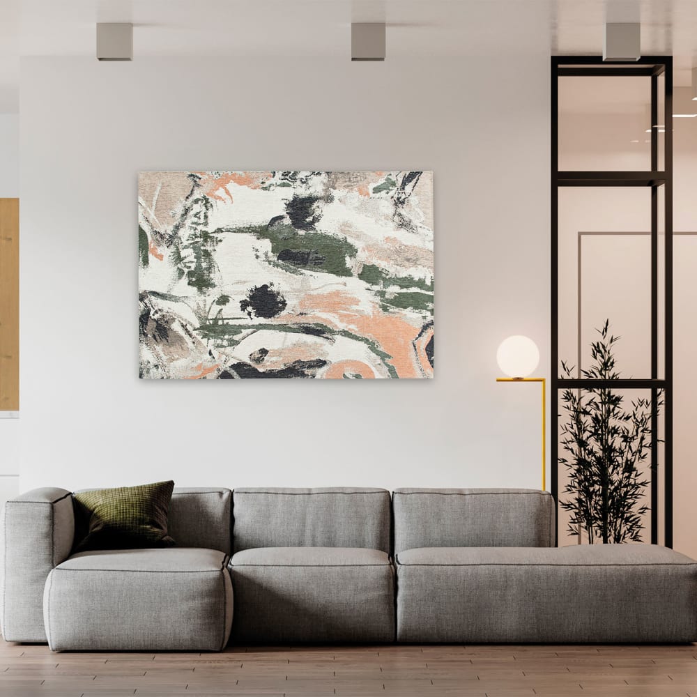 Tapis salon et chambre tissé plat 100x140 cm multicolore — vue 3