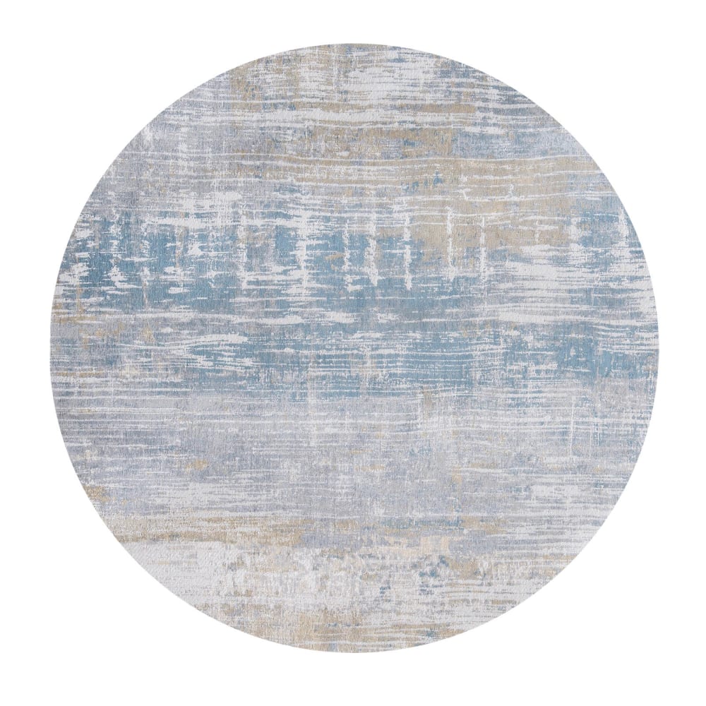 Teppich waschbar In-/Outdoor Blau 140x140 - Maisons Du Monde
