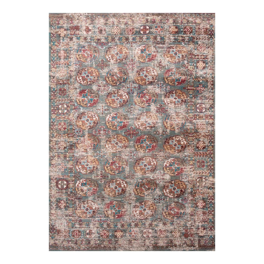 Louis de Poortere KASAK - Teppich waschbar In-/Outdoor Braun 140x200 Rot Pes - Polyester