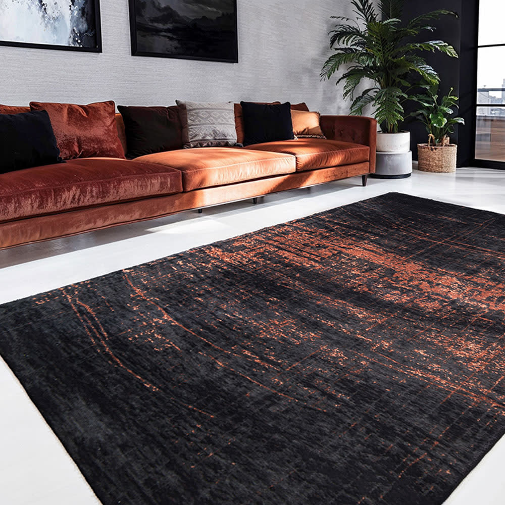 Teppich waschbar In-/Outdoor Schwarz 140x200 - Maisons Du Monde
