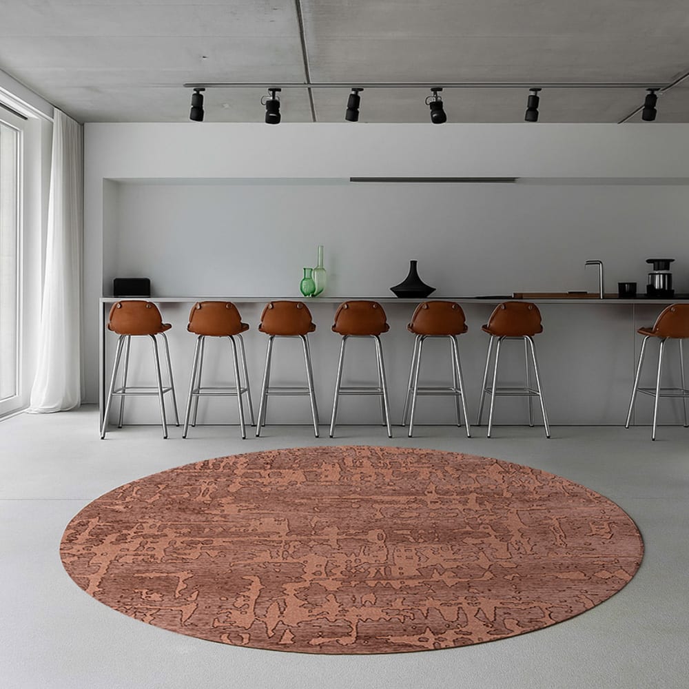 Louis de Poortere BAOBAB - Teppich waschbar In-/Outdoor Rose 240x240 style modern orange Pes - Polyester