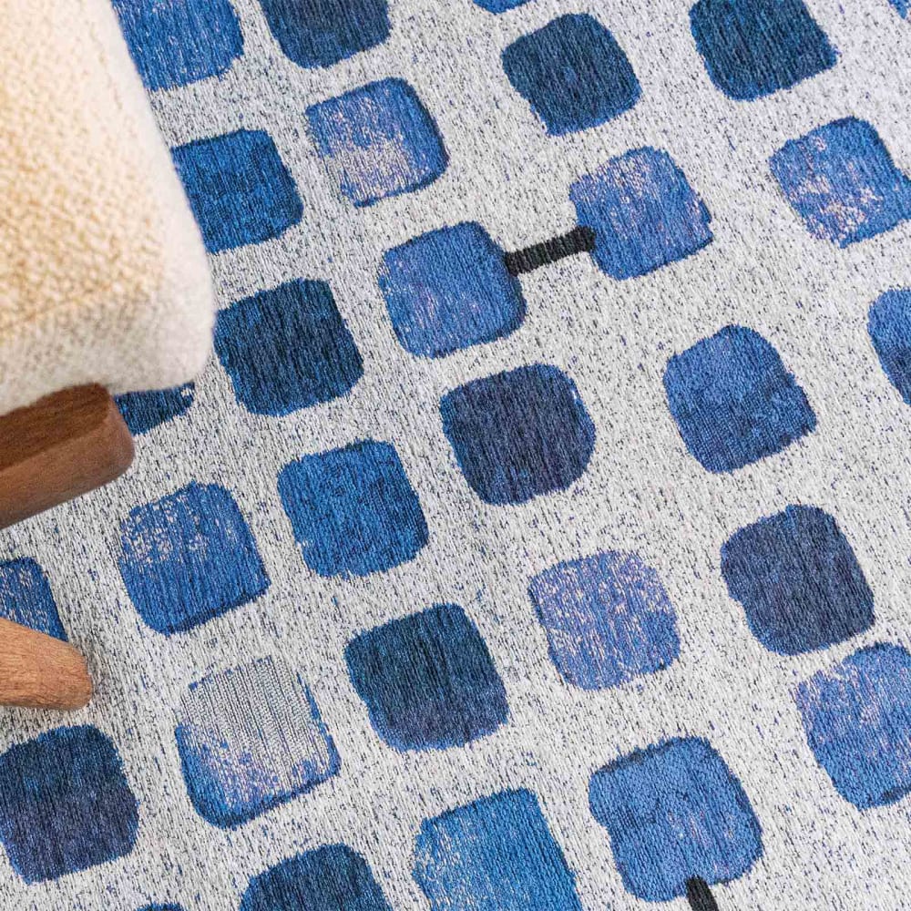 COBBLESTONE - Teppich Blau 80x250 - Maisons Du Monde