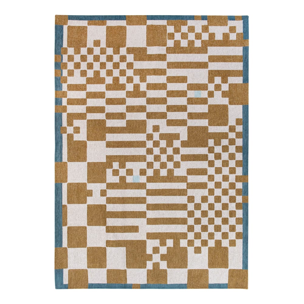 Tapis salon et chambre tissé plat  200x280 cm Jaune