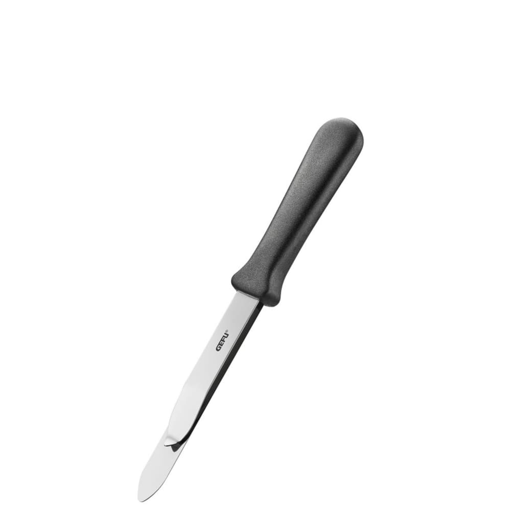 Couteau rond à gâteau en acier et plastique noir 22.3 cm Couteau rond à gâteau en acier et plastique noir 22.3 cm