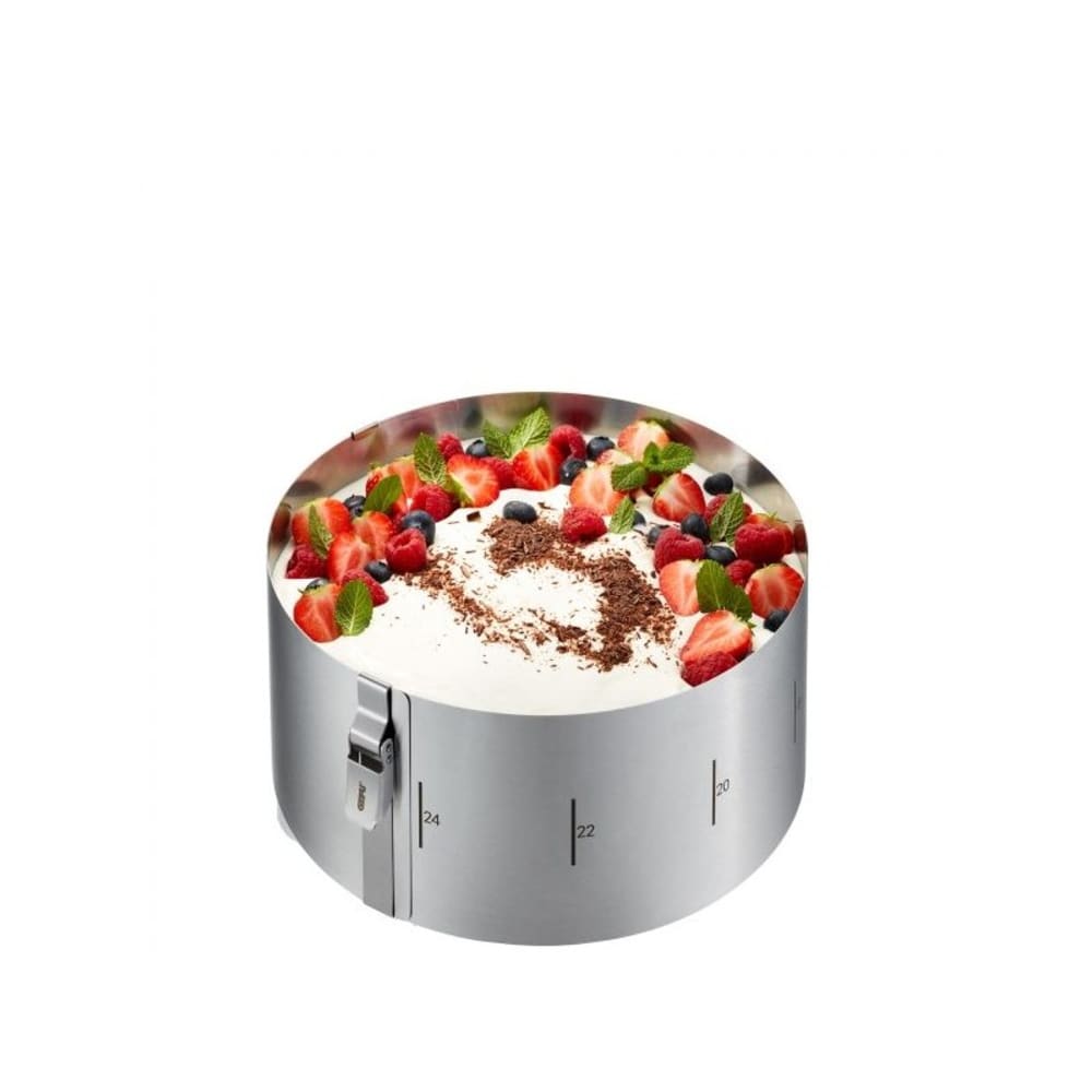 Cercle à gâteau en acier inoxydable clip h.10 cm