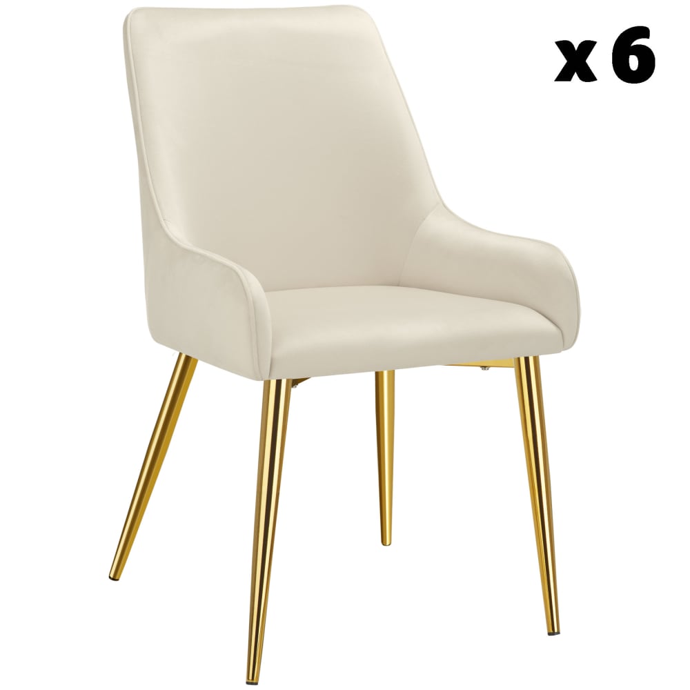 Lot 6 chaises rembourrées