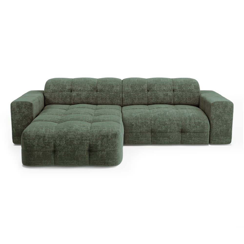 Canapé d'angle gauche - vert