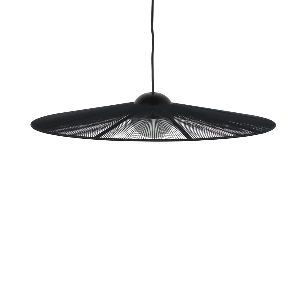 Suspension ronde en métal ø65cm - noir