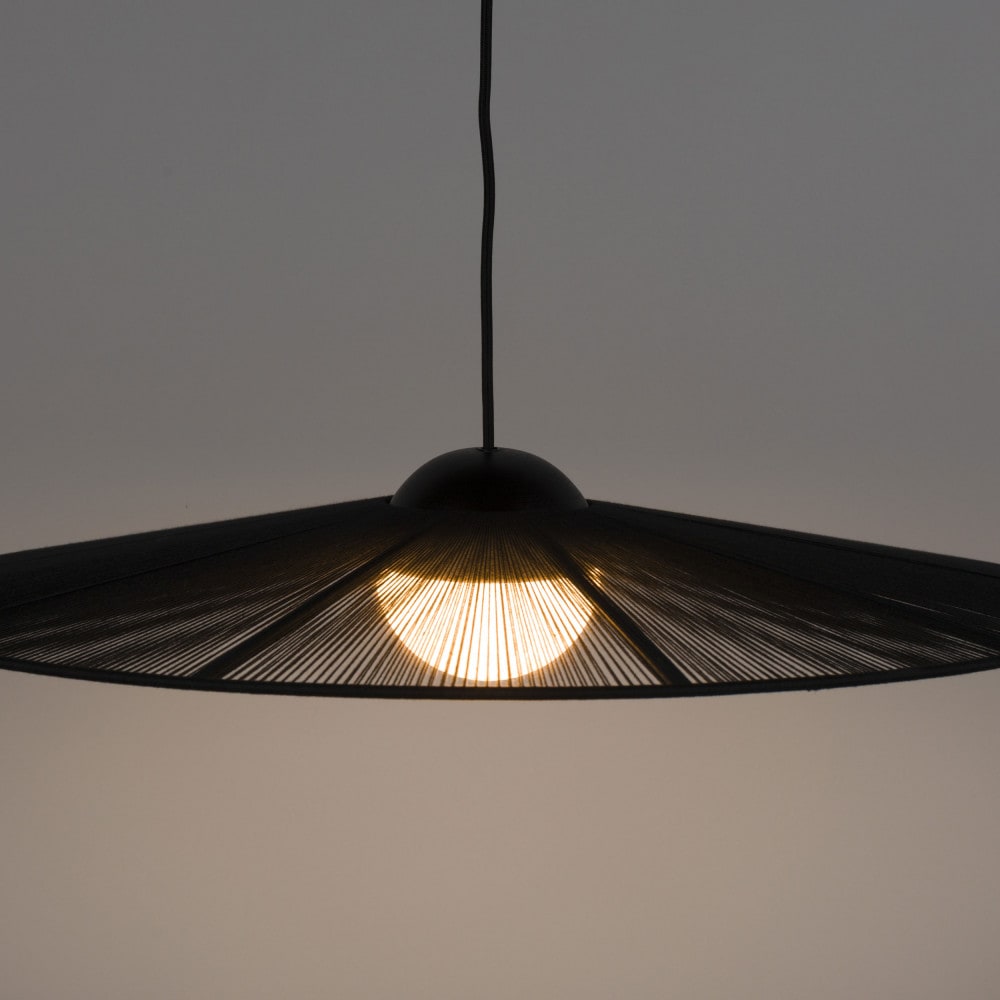 Suspension ronde en métal ø65cm - noir — vue 3