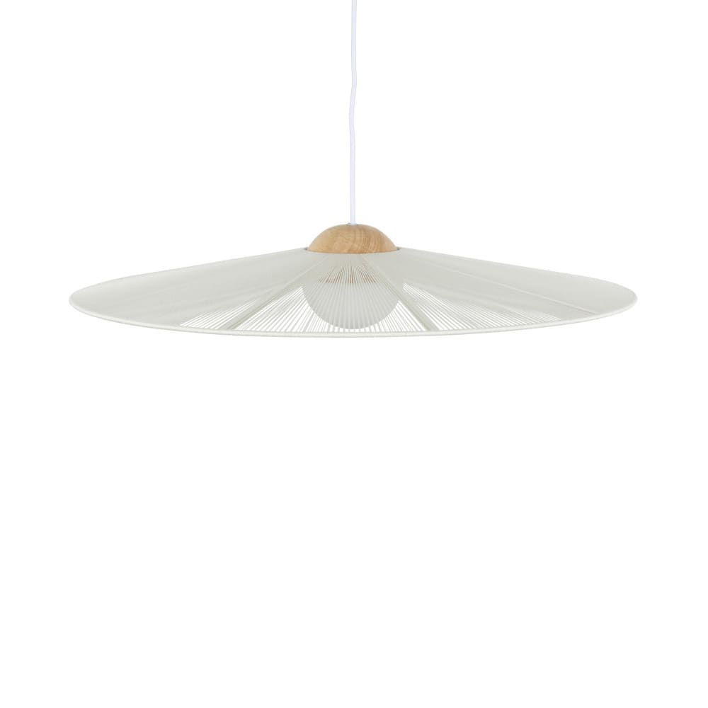 Suspension ronde en métal ø65cm - beige