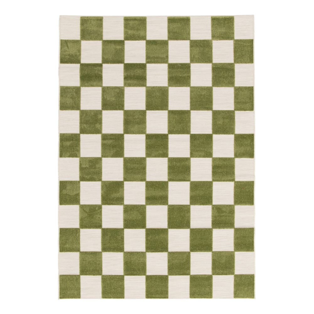 AFK Living Teppich für Innen und Außen mit Skulptureffekt 120 x 170 cm style modern Grün Öko-Tex Zertifikat Pp - Polypropylen
