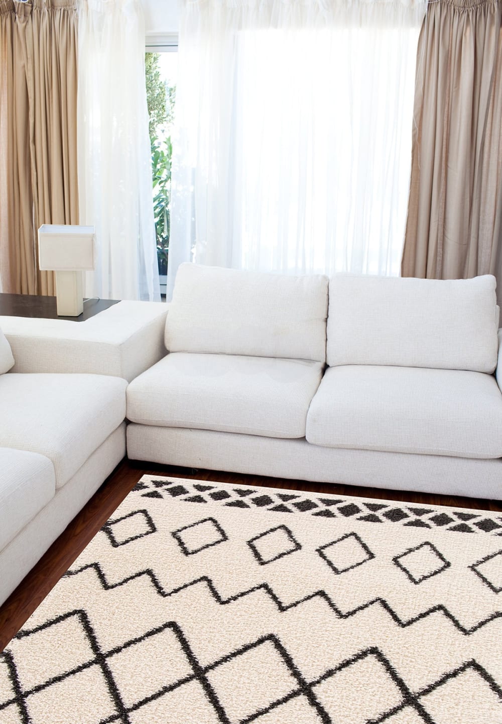 Tapis doux et épais de style ethnique 160 x 230 cm — vue 3