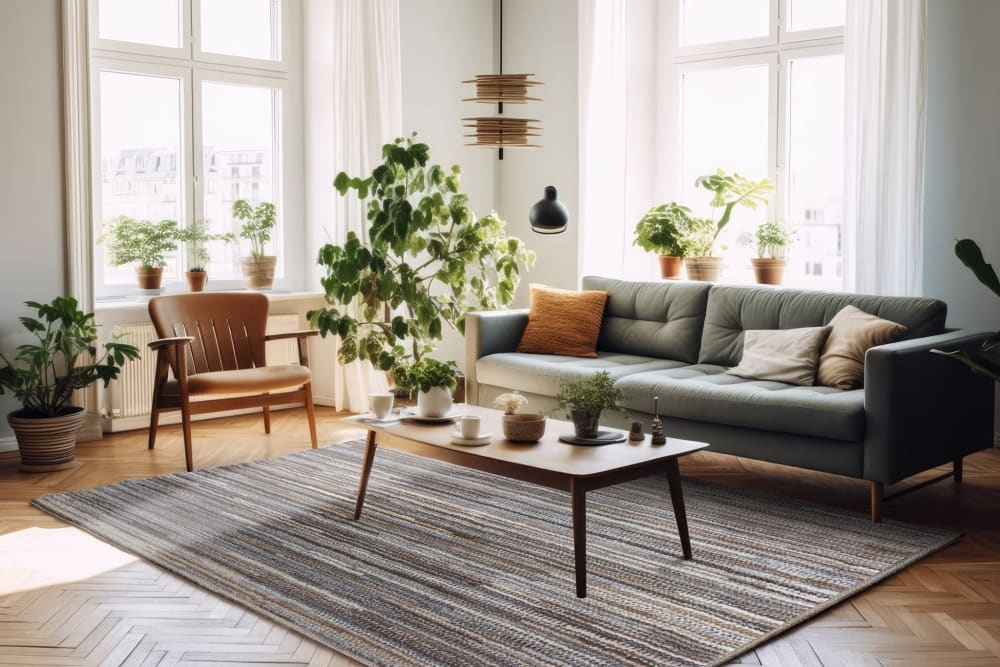 Tapis en fibres recyclées 120 x 170 cm — vue 3