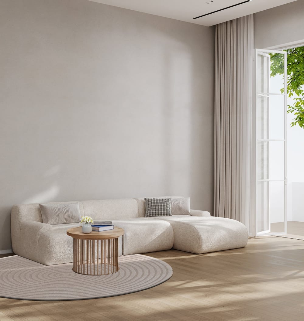 Tapis rond design avec effet relief 160 x 160 cm