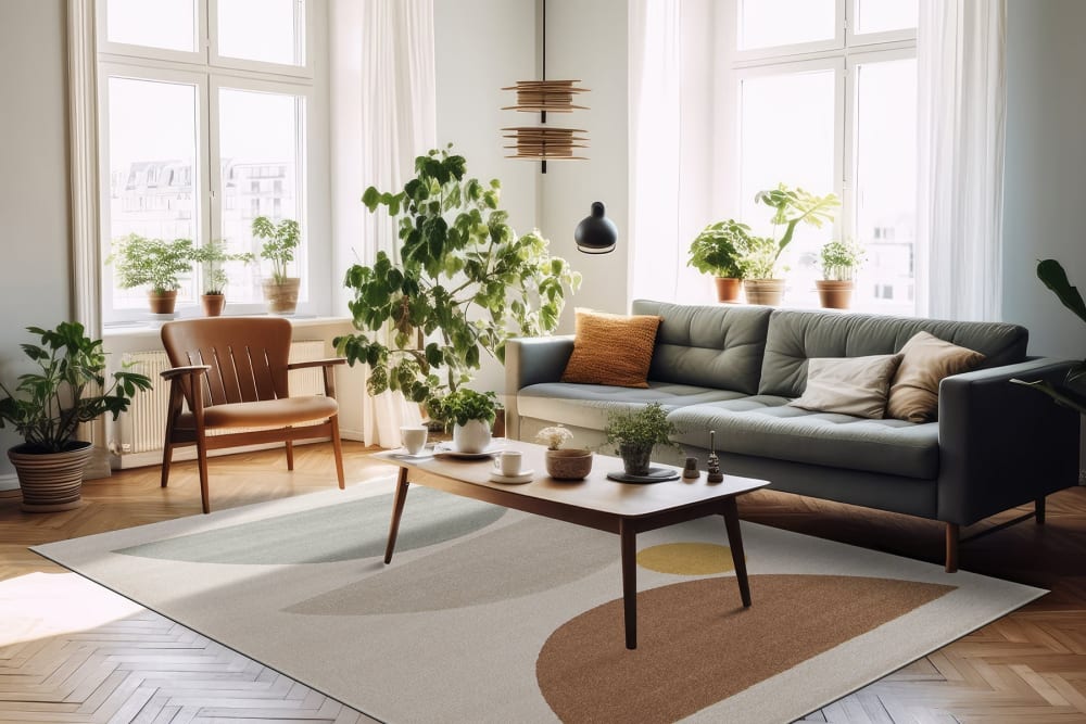 Tapis super doux très graphique 200 x 290 cm