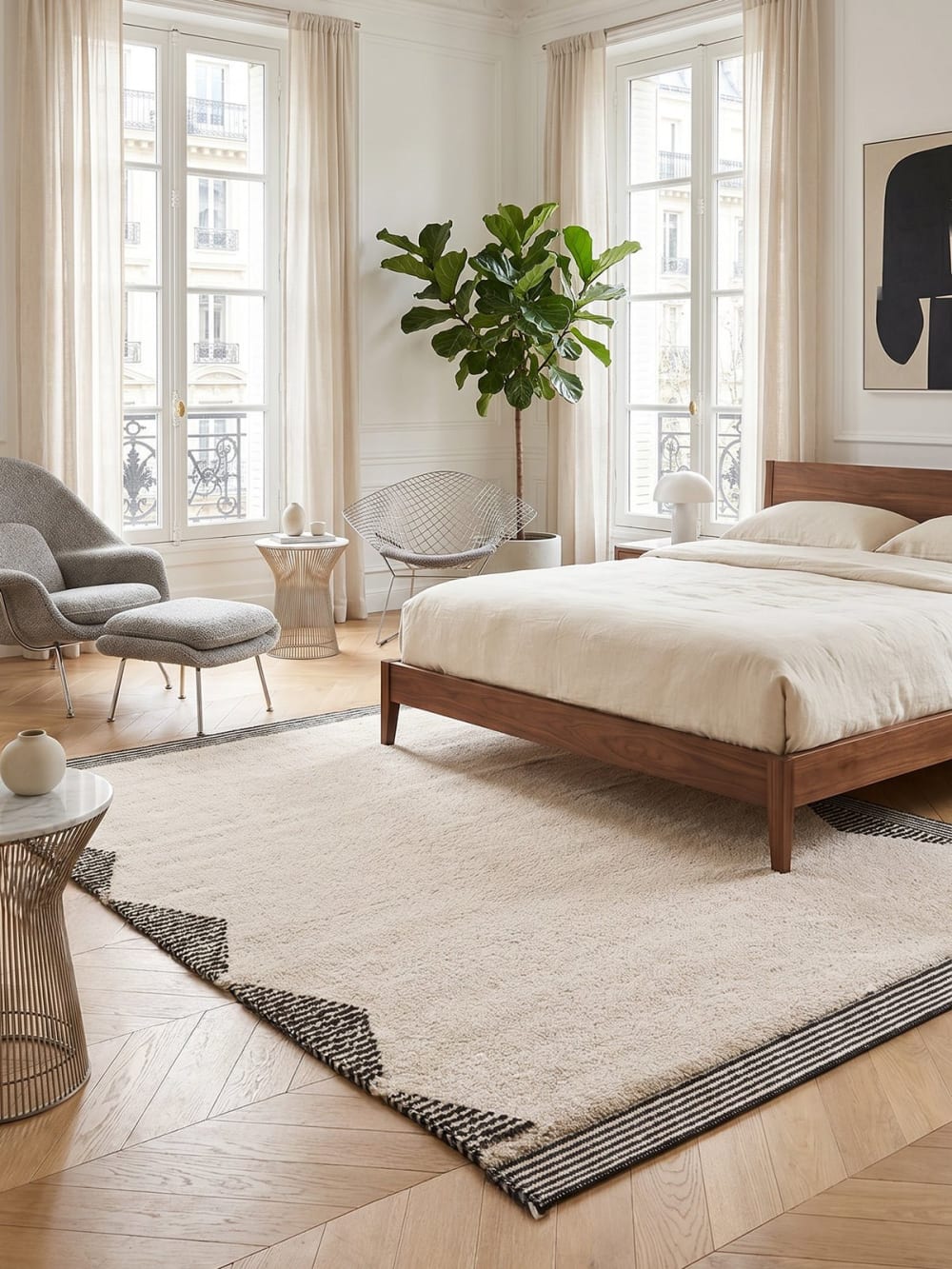 Tapis sculpté très doux de style ethnique 120 x 170 cm — vue 3