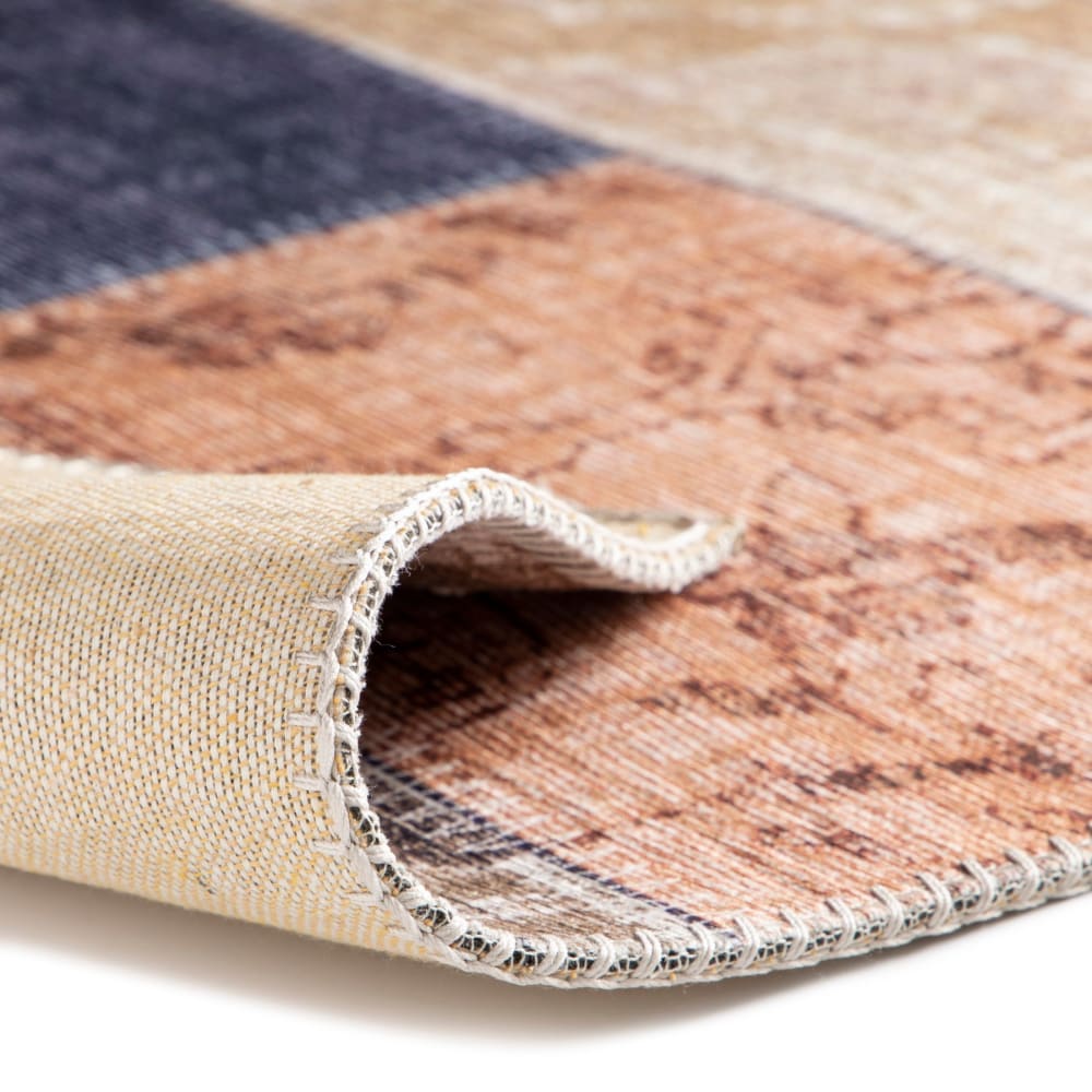 Tapis patchwork finition couture anglaise 120 x 170 cm — vue 4