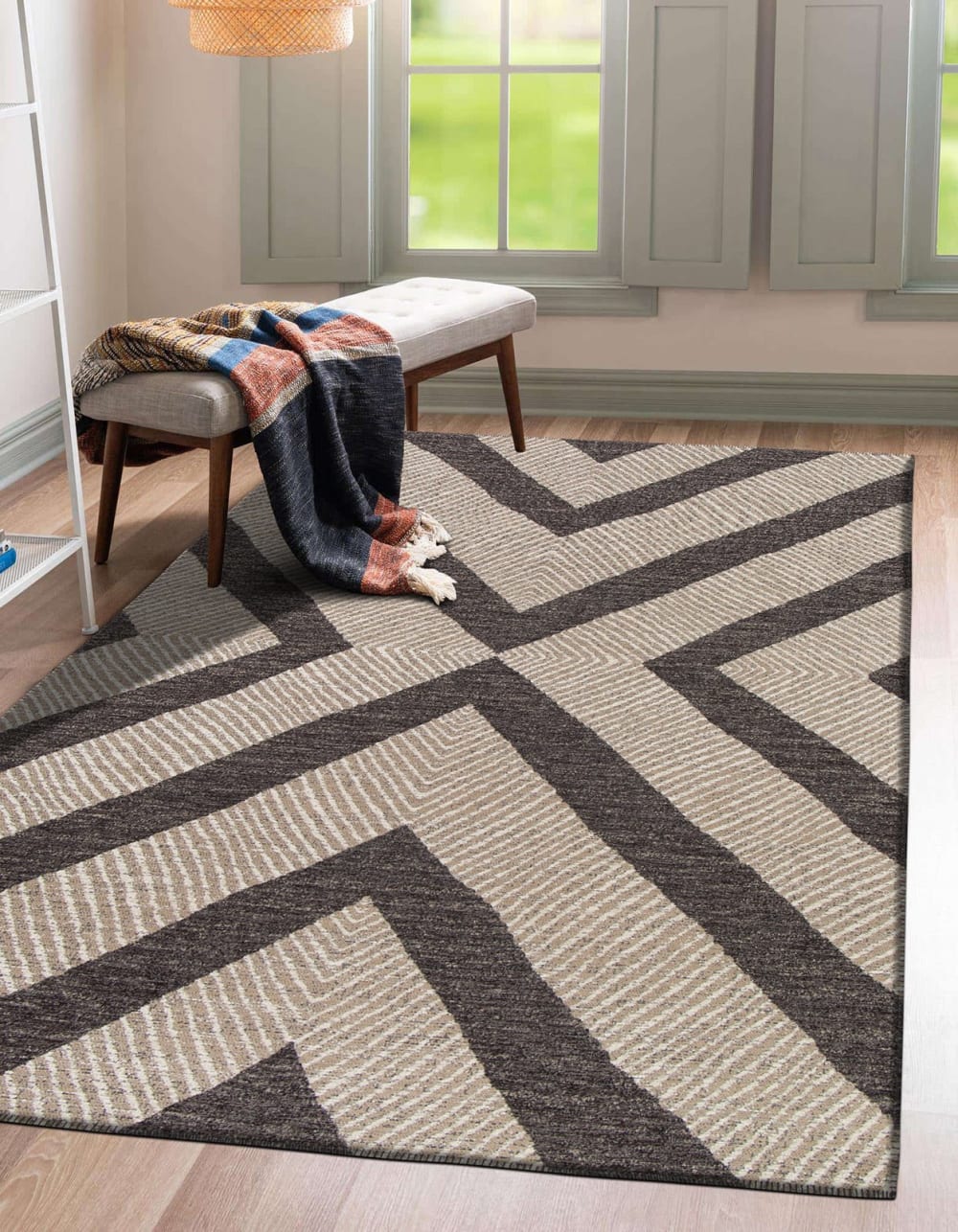 Tapis design en fibres recyclées 120 x 170 cm — vue 3