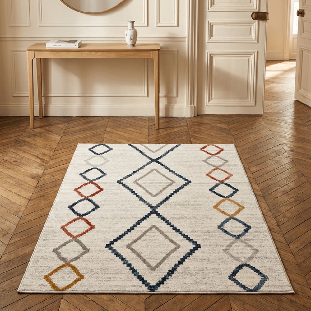 AFK Living Teppich Design 80 x 150 cm style modern Mehrfarbig Pp - Polypropylen