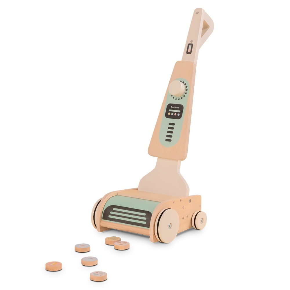 Aspirateur pour enfants en bois naturel multicolore (Beeloom) - Couverture