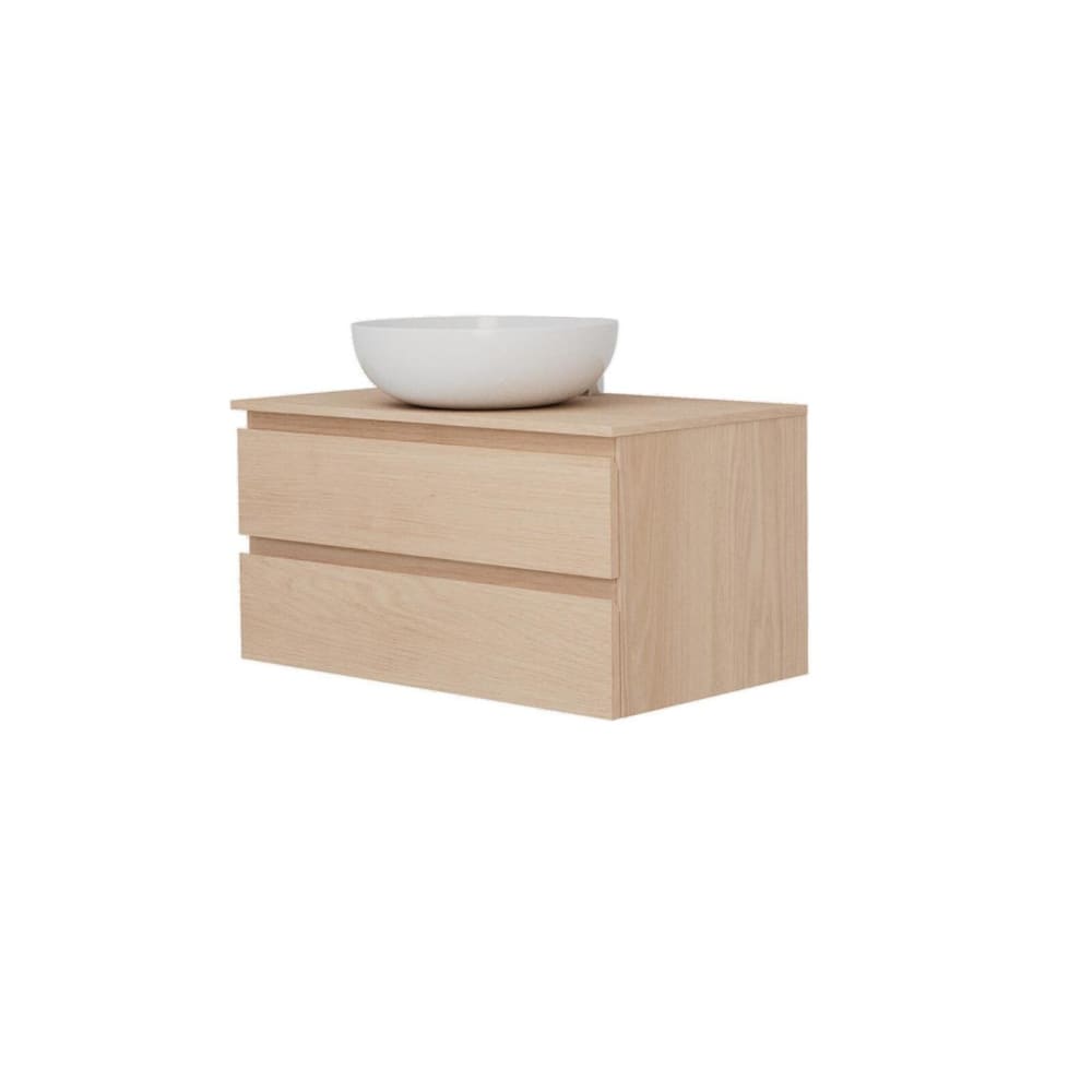 Ensemble meuble simple vasque  80 cm + vasque