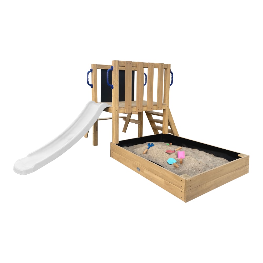 Axi Mini Spielturm mit weißer Rutsche style modern - Holz