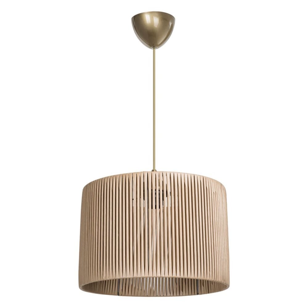 Suspension luminaire Plafonnier Ε27 naturel D30x75cm