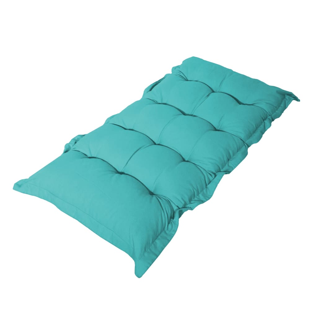 Matelas futon 120x60cm en polyester bleu caraibes