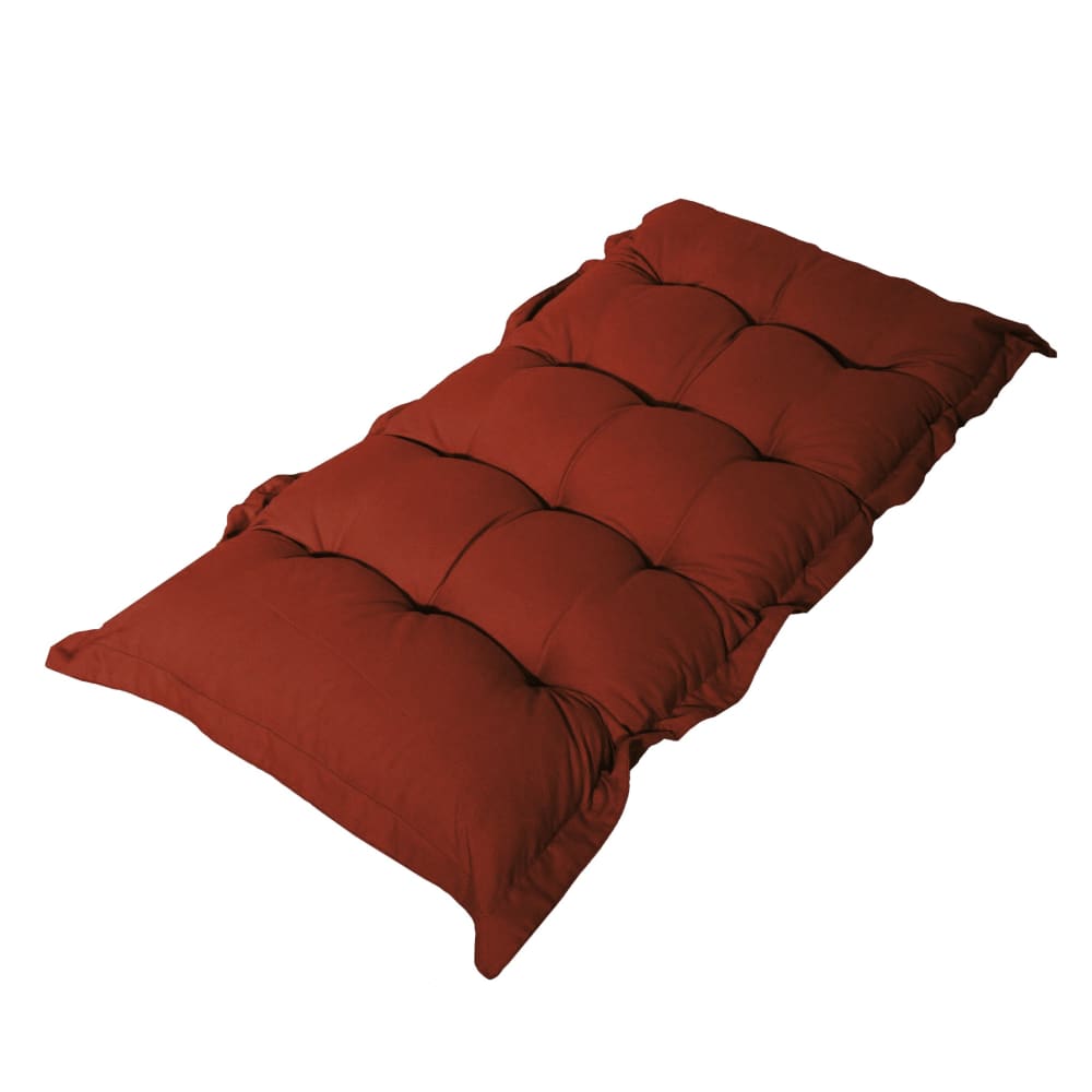 Matelas futon 120x60cm en polyester terracotta