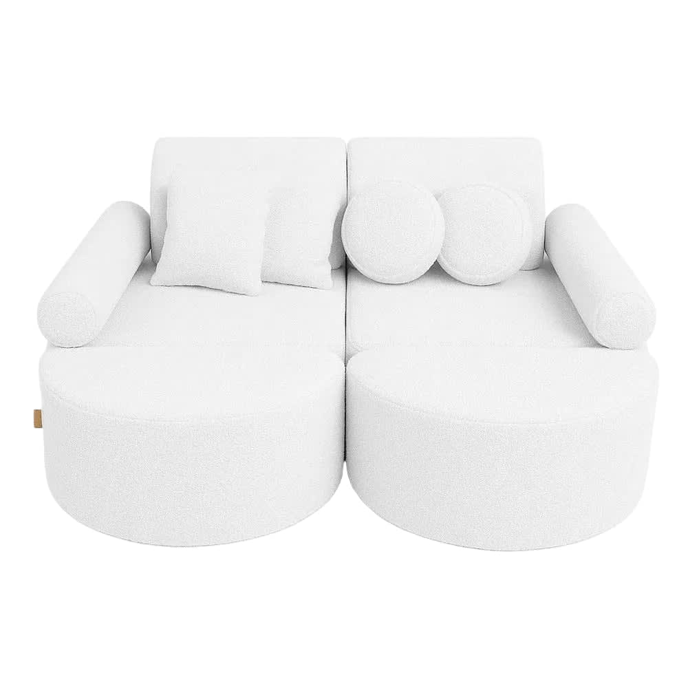 Canapé modulable enfant en bouclette 12 pcs