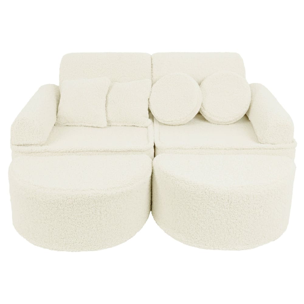 Canapé modulable enfant en peluche 12 pcs