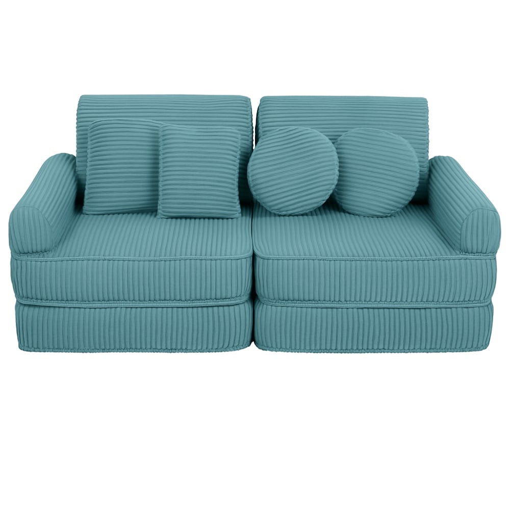 Canapé enfant modulable 120 cm velours 10 pcs